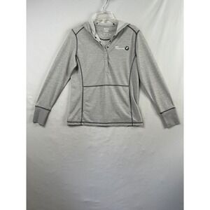 Kate Lord Hoodie Women Medium Gray BMW Championship Henley Performance Snap Up